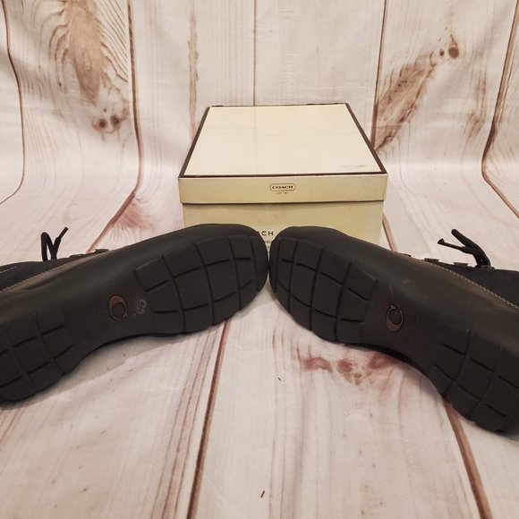 Coach Dyanne Leather Ankle Boot, 7.5, Black - Picture 9 of 9